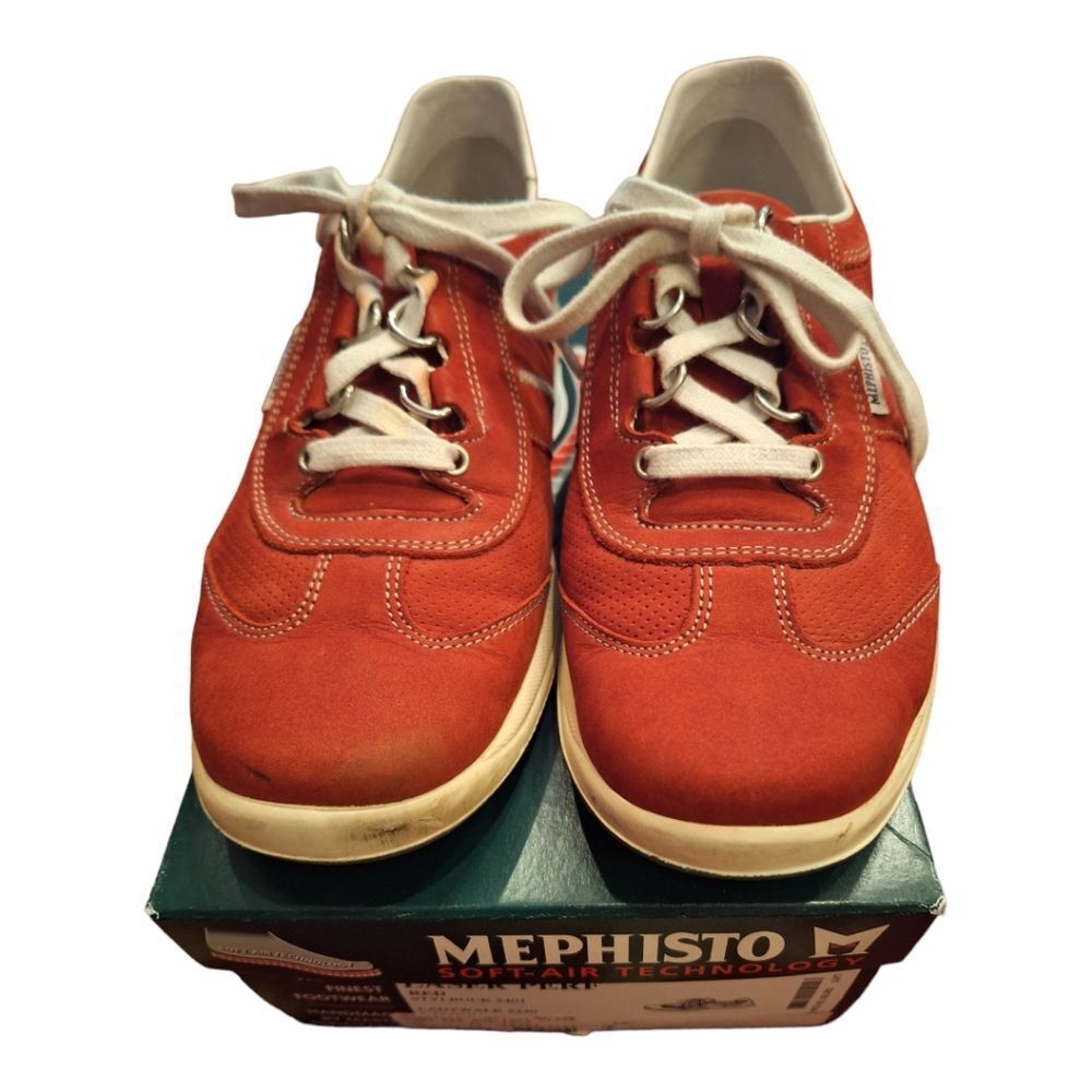Mephisto Laser Perf Red Nubuck 7 Handmade Ladywalk Laconi